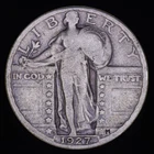1927-S KEY DATE Standing Liberty Quarter VG San Francisco Low Mintage 90%