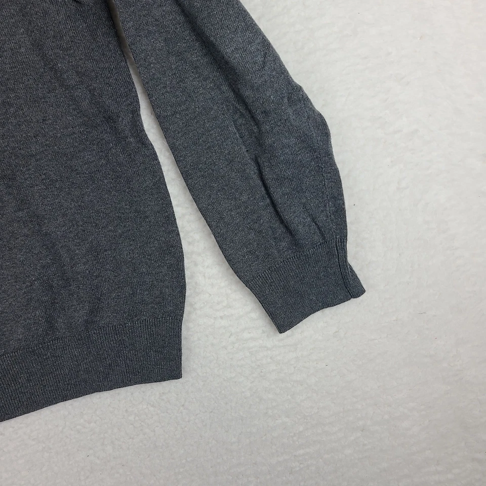 Jos A Bank Traveler Sweater Mens Medium Dark Gray Pima Cotton Sweatshirt - Image 2 of 4