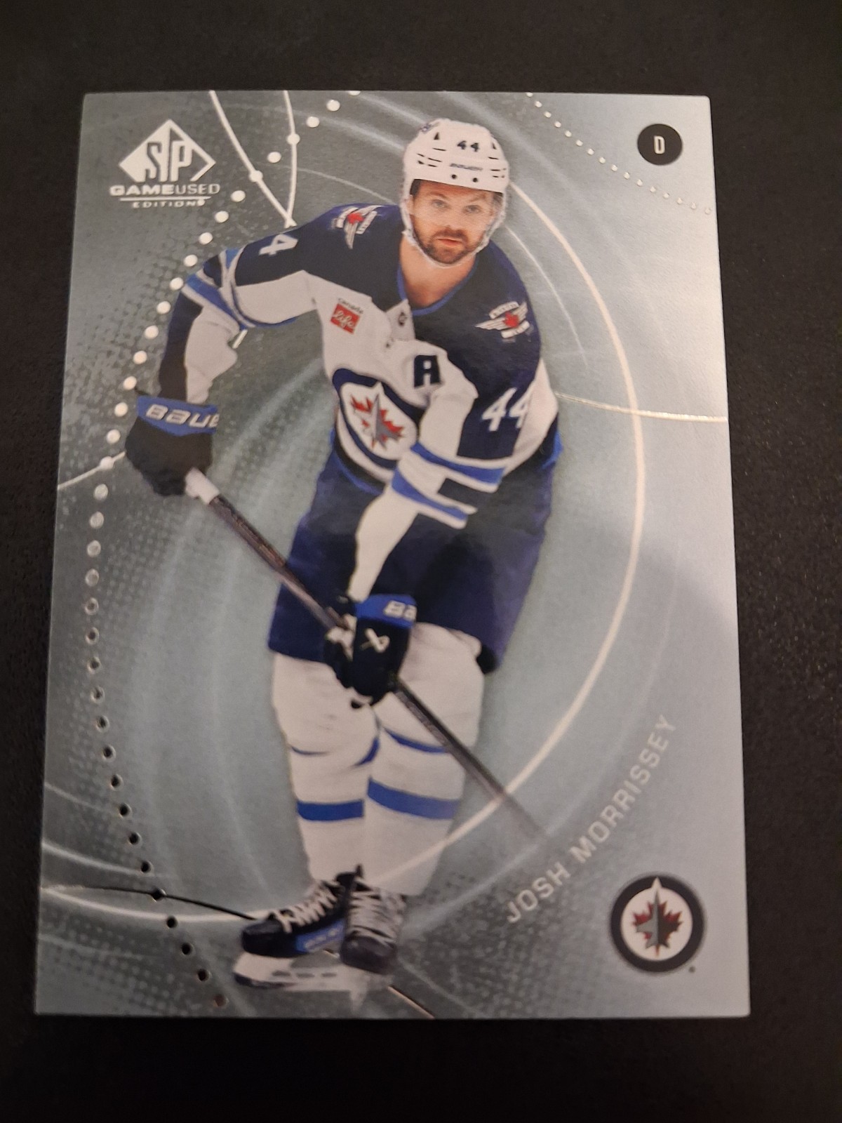 Upper Deck 2025-26 SP Game Used Josh Morrissey Winnipeg Jets #138 Hockey Card