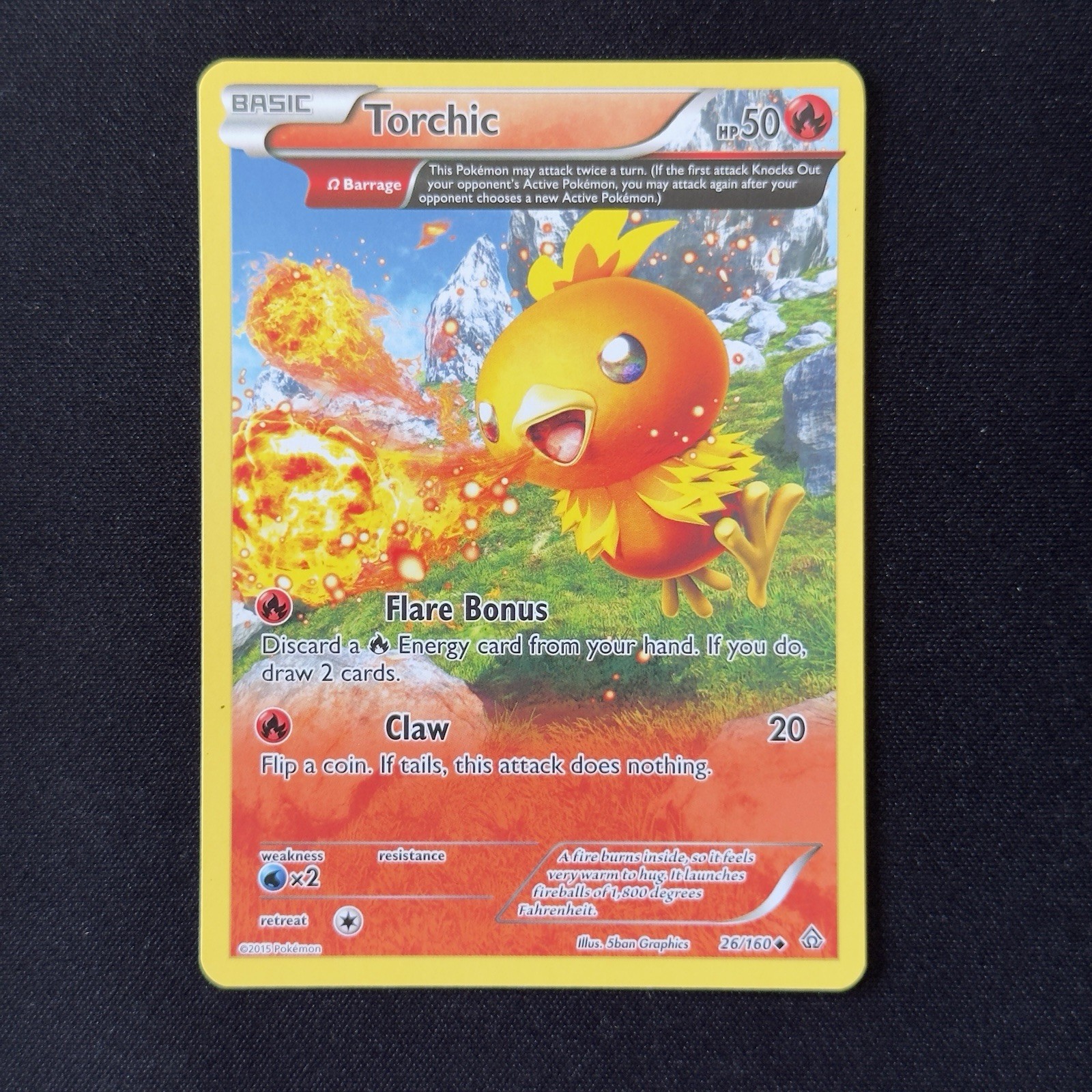 Torchic 26/160 Uncommon XY Primal Clash Pokemon Card NM/LP English