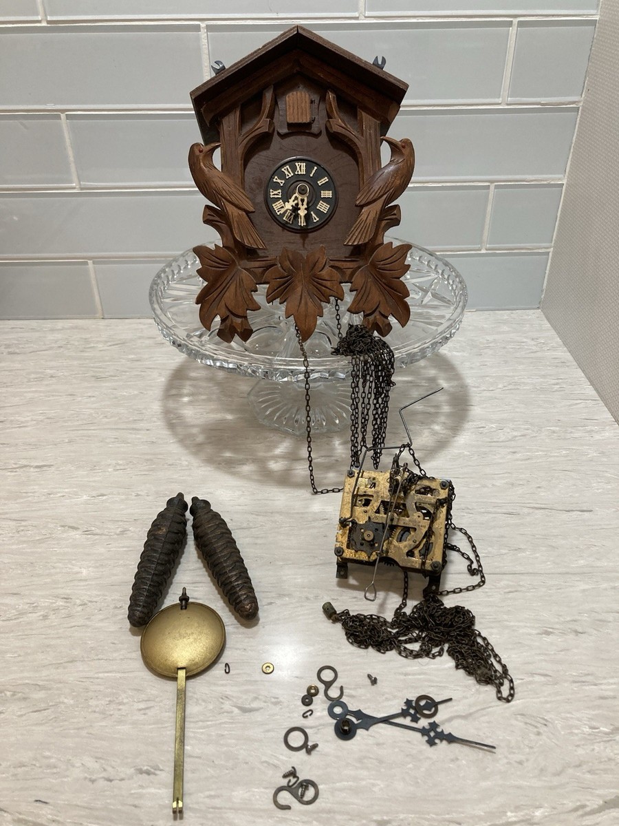 Vintage Cuckoo Clock, pine cones, REGULA Movements, Parts or Repair