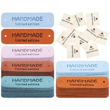 60 Pcs Clothing Label Hand Made Tags Fabric Labels for Handmade Items