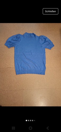 B.young Shirt Puffärmel Blau Gr. L neu