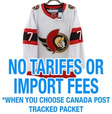 NO TARIFFS - Ottawa Senators Brady Tkachuk Official Adidas Primegreen Jersey 42