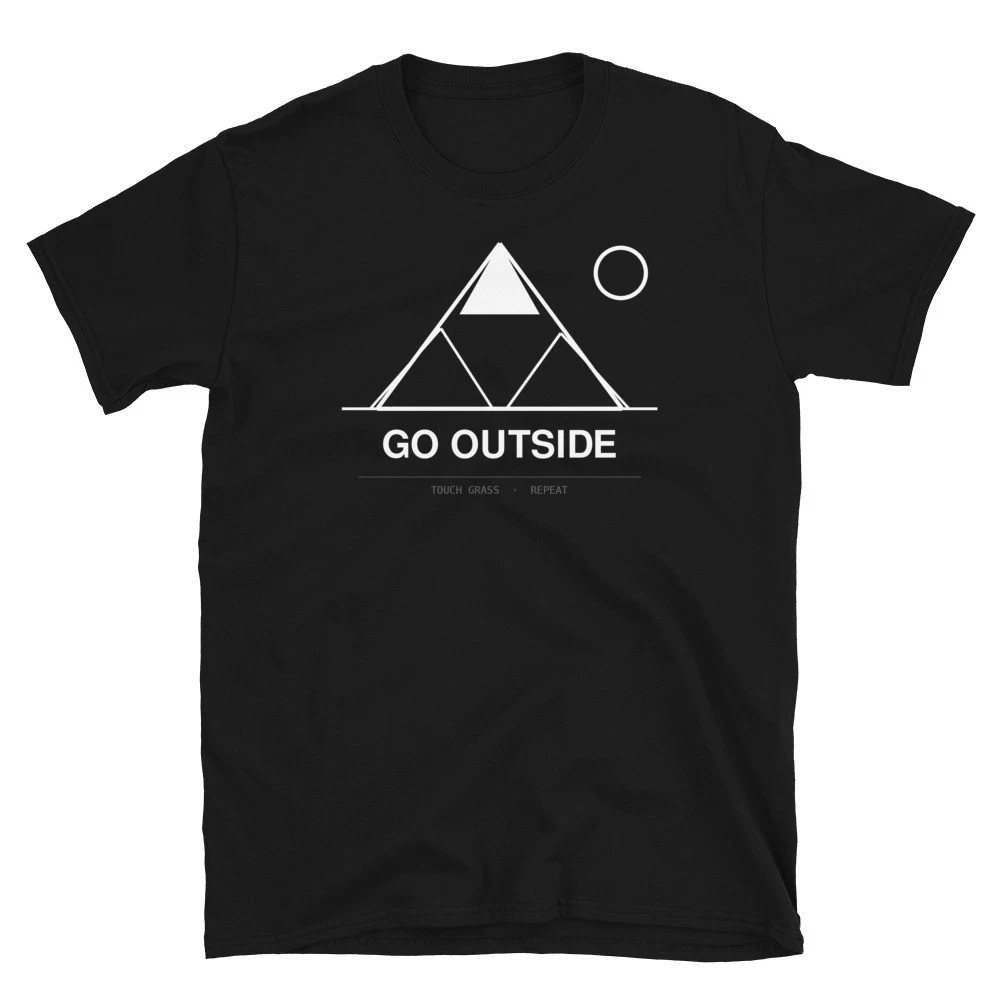 Go Outside| Mountain Hiking Tee | Nature Lover | Short-Sleeve Unisex T-Shirt
