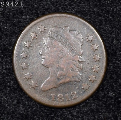 1812 Classic Head Large Cent ''F+'' *Free S/H After 1st Item*