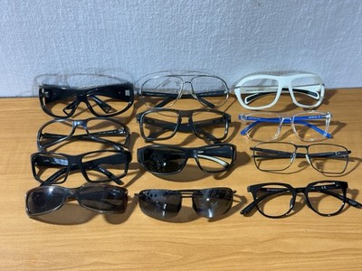 Lot of 12  Sunglasses Frame Prada Oakley Maui Jim Bvlgari Arnette Vuarnet Armani