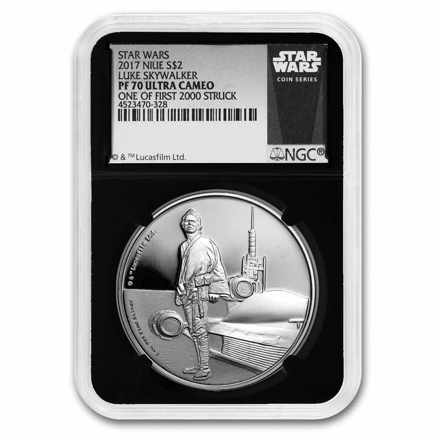 2017 Niue 1 oz Silver $2 Star Wars Luke Skywalker PF70 1st 2000 | eBay