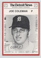 1981 Detroit News Tigers Boys of Summer 100th Anniversary Joe Coleman #126 0b5