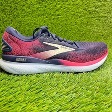 Brooks Ghost 16 Womens Size 9.5 Navy Blue Pink Walking Running Shoes Sneakers
