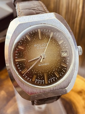POLJOT 23JEWELS AUTOMATIC VINTAGE SOVIET RUSSIAN MECHANICAL WHATCH #8228