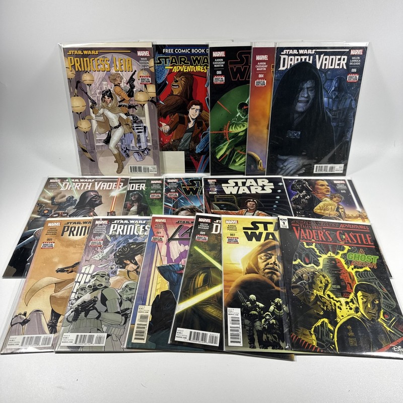 Star Wars Comic Book Lot of 16: Darth Vader, Princess Leah & More