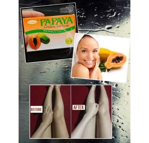 3 x PAPAYA WHITENING Soap With Vitamin A, C & E For Whitening Skin - 135 grams - Picture 5 of 5