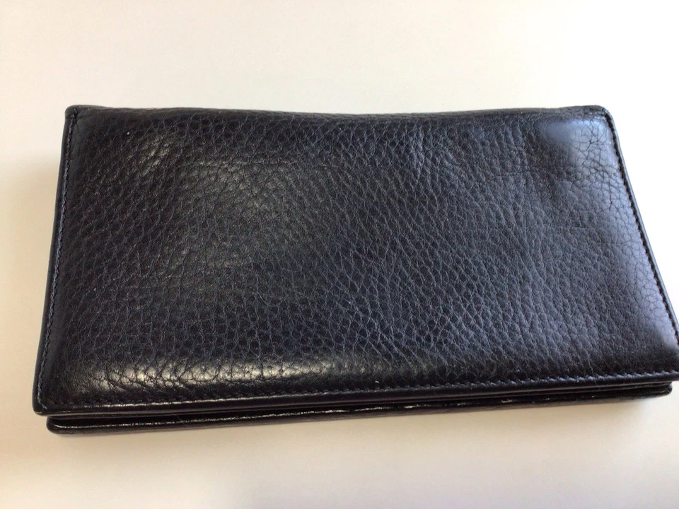 BVLGARI Hombre LIBRO DE CHEQUES/TARJETA DE CRÉDITO CARTERA NEGRA Foto 3 de 4