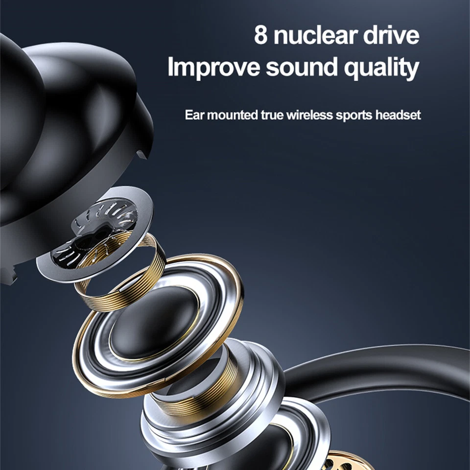 Wireless Headphones Bluetooth Sports Earbuds Computer Earpieces Hands-free Call - Image 4 of 4