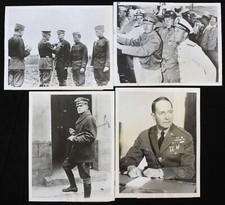 1940's WWII 6"x9" B W Photos Lot of 4
