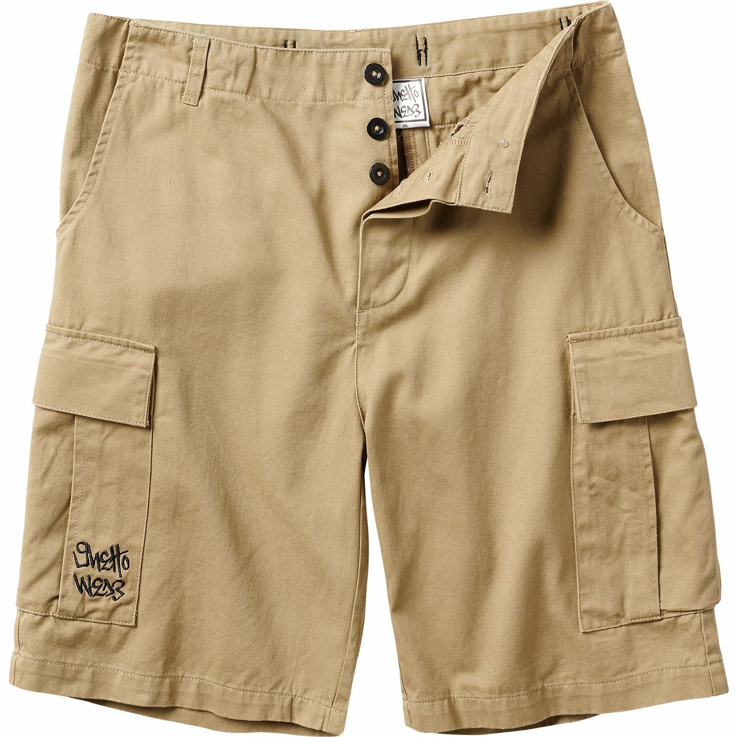 Ghetto Wear Cargo Shorts - Khaki