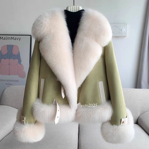 Winter New Fur Warm Coat Women's Slimming Down Jacket Big Fur Collar Fur Jackets - Picture 7 of 28