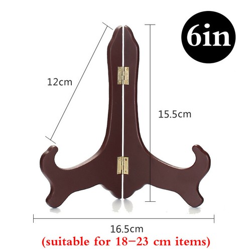 3-10 Easel Plate Holder Wooden Display Stand Bowl Dish Rack Book Pedestal Decor - Picture 8 of 20