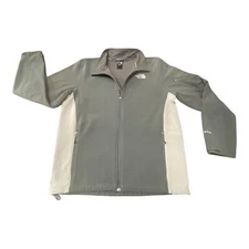 THE NORTH FACE Apex Soft Shell Jacket Full Zip Men's Medium Two Tone Gray
