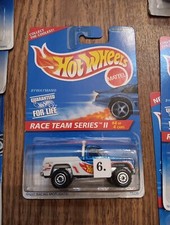 Camioneta pickup Hot Wheels 1996 #395 azul bywayman chevy 4x4 carrocería cuadrada carrera