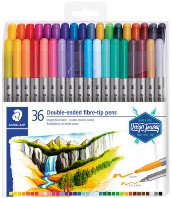 STAEDTLER Doppel-Fasermaler Design Journey, 36er Etui
