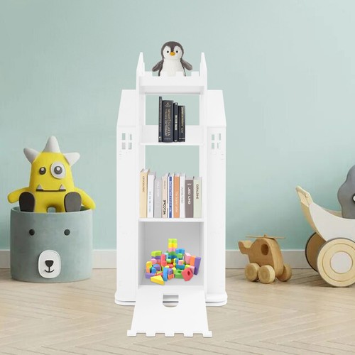 Kids Bookshelf, Castle Rotating Bookshelf , 360° Rotating Children's Bookshelf - Picture 13 of 18