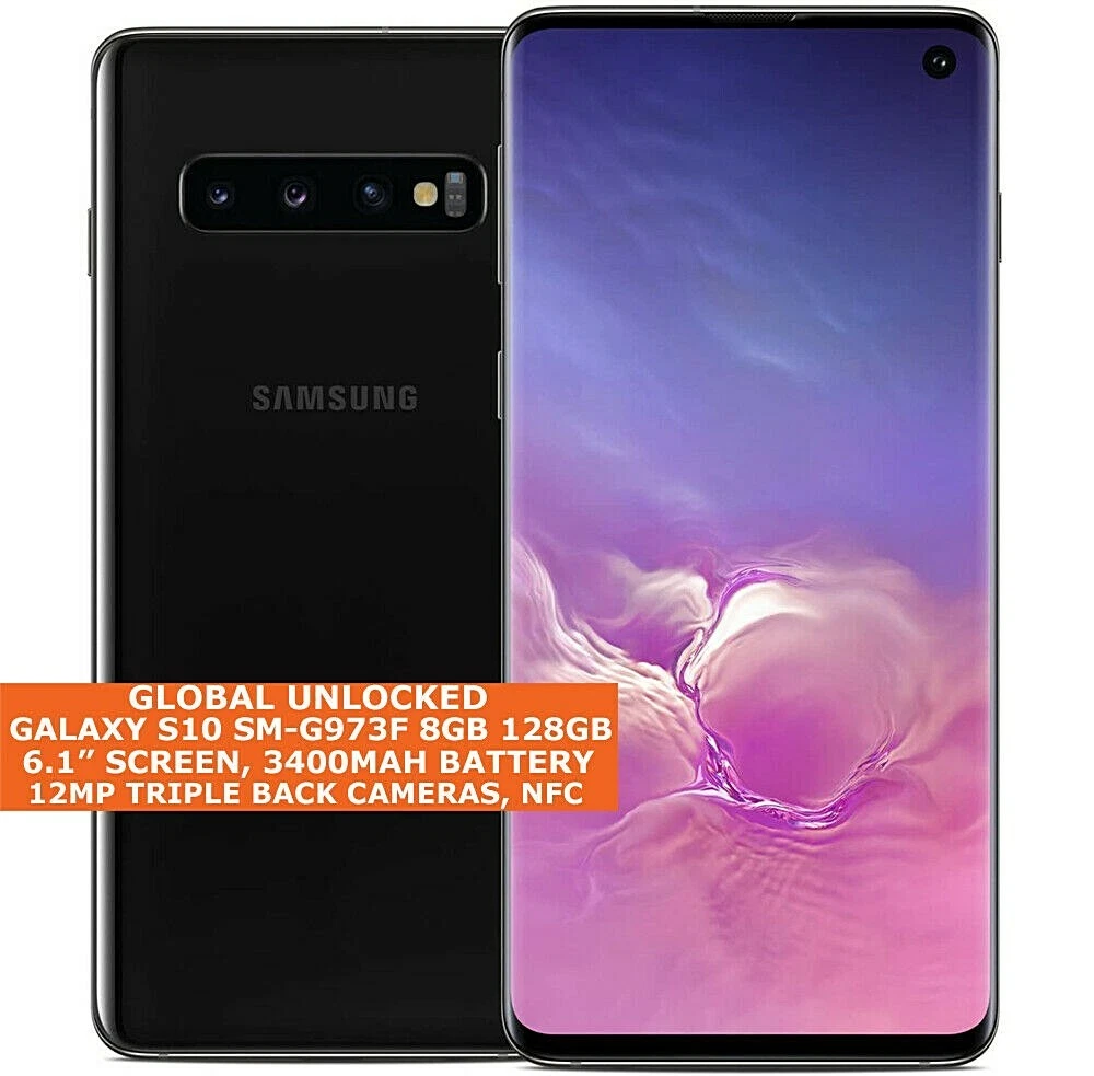 SAMSUNG GALAXY S10 4G SM-G973F 8gb 128gb Octa-Core 6.1