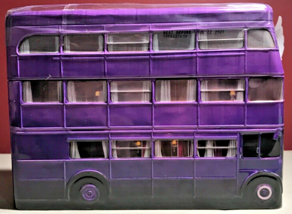 Harry Potter Knight Bus Tin Bank New In Package with tag Jelly Belly