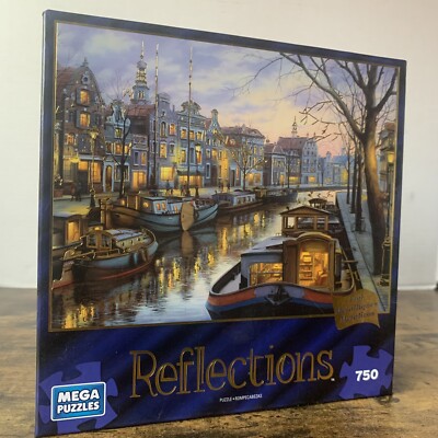 Canal Life By Evgeny Lushpin 750 Piece Jigsaw Puzzle Reflections Collection Rare