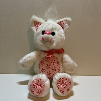 VINTAGE 1989 PEPPERMINT KITTY CAT YUM YUMS HALLMARK PLUSH ANIMAL