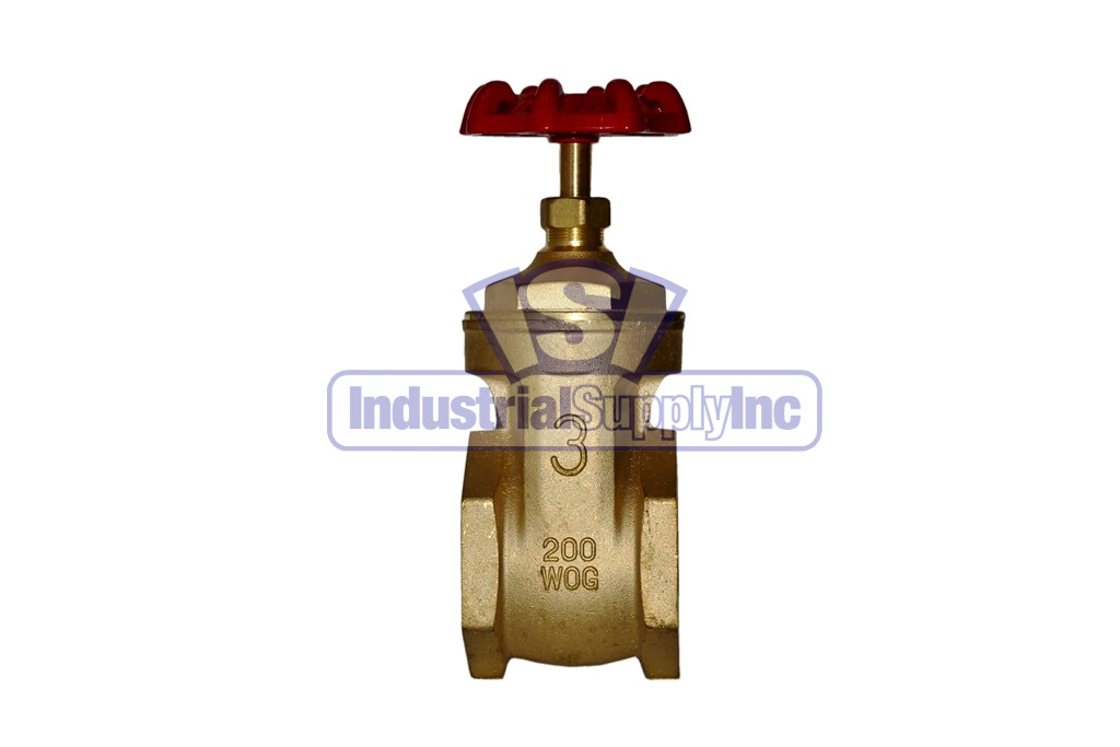 Gate Valve Full Port 3" NPT Threads Brass Industrial Supply eBay