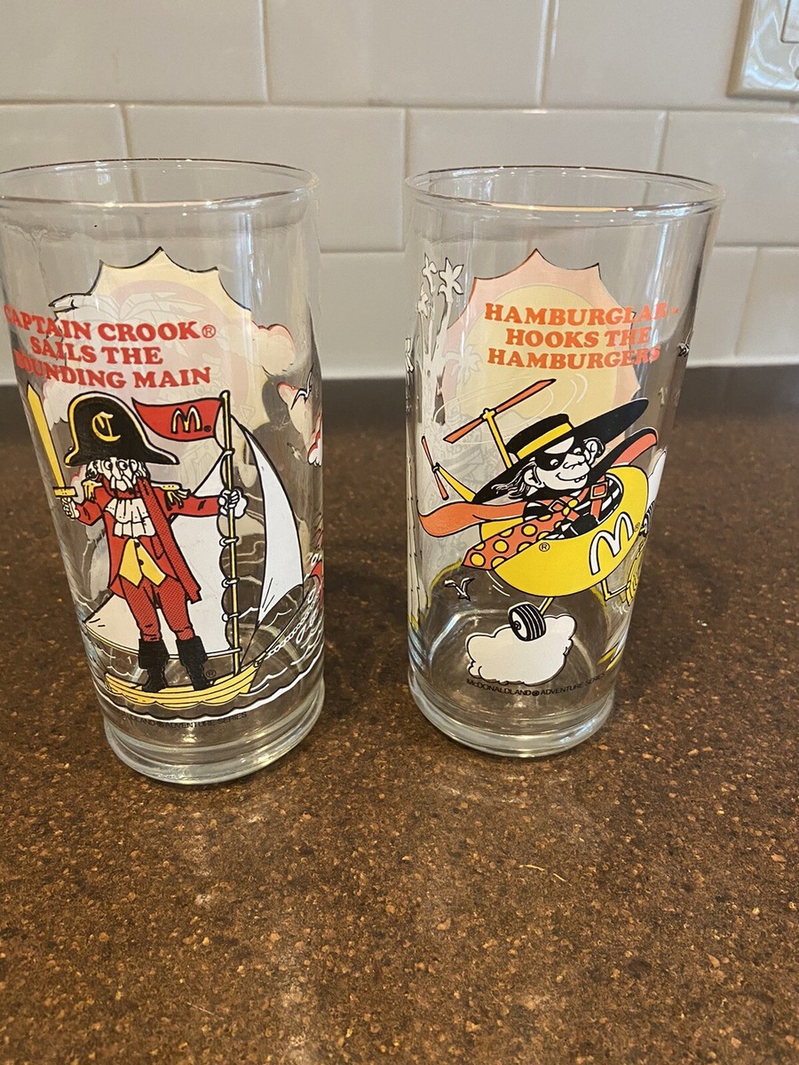 Vintage 1980 McDonald's McDonaldland Adventure Series Glasses Lot