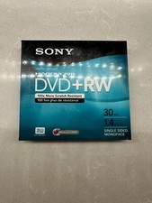Sony Handycam DVD RW Rewritable Discs 30 mins 1.4 gb Lot of 2 New Unopened