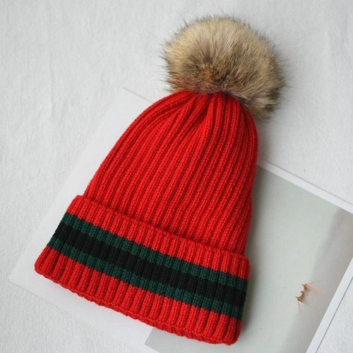New Women Faux Fur Ball Hat Pom Pom 
