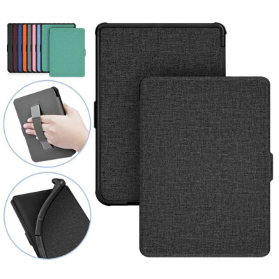 For 2022 Kobo Clara 2E 6'' Leather Smart Case eReader Protect Cover W/ Hand Strap
