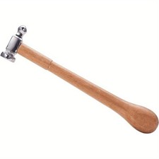 1pc Carbon Steel Chasing Hammers with Wood Handle BurlyWood 25x5.7cm Sewing