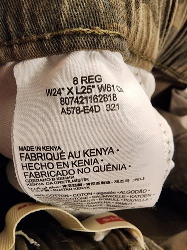 Boys Levis Camo Jogger Jeans Size Youth 8 24x25 - Picture 5 of 5