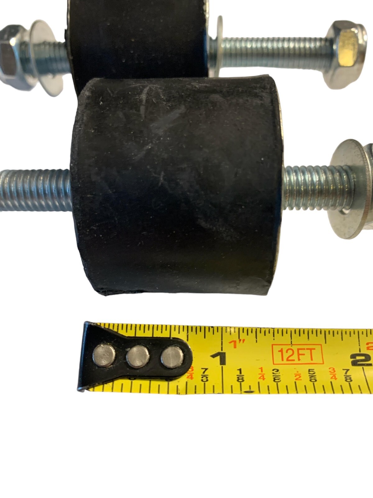 2PK Extreme Heavy Duty Rubber Foot Pad Anti Vibration 1.5" Thick 1.5" Diameter