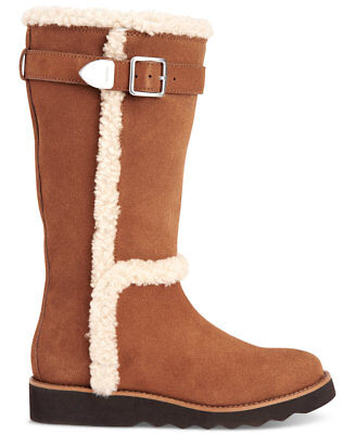 New Coach Women BELMONT Suede Leather Cold Wthr Winter Saddle