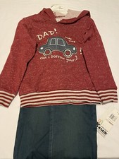 NWT- Kids Headquarters- Red Hooded Long Sleeve and Pants- Boys 6