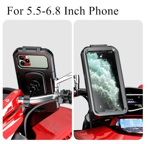 Wireless Charger Motorcycle Handlebar Cell Phone Holder Stand Mount Waterproof - Zdjęcie 8 z 20