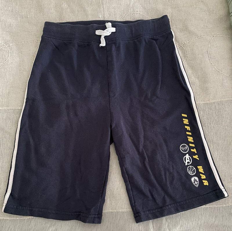 Marvel Boys Avengers Infinity War Elastic Waist Drawstring Shorts (Size 10/12)