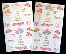 Mrs Grossman Vintage Two Sheets 4x6 inch 'Wedding' Sticker Sheets (C-1993)