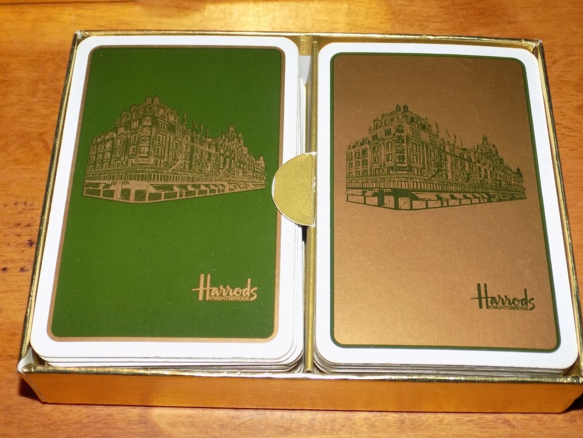 HARRODS London Knightsbridge 2-Deck Playing Cards Collectible