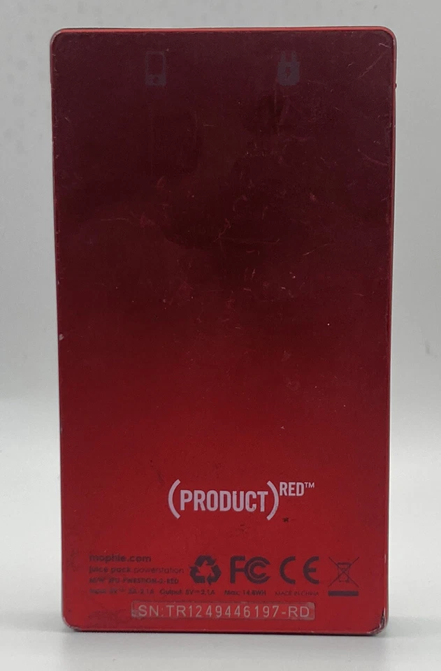 Banco de alimentación portátil Mophie JPU-PWRSTION-2-RED Juice Pack Powerstation 4000 mAh Foto 2 de 4