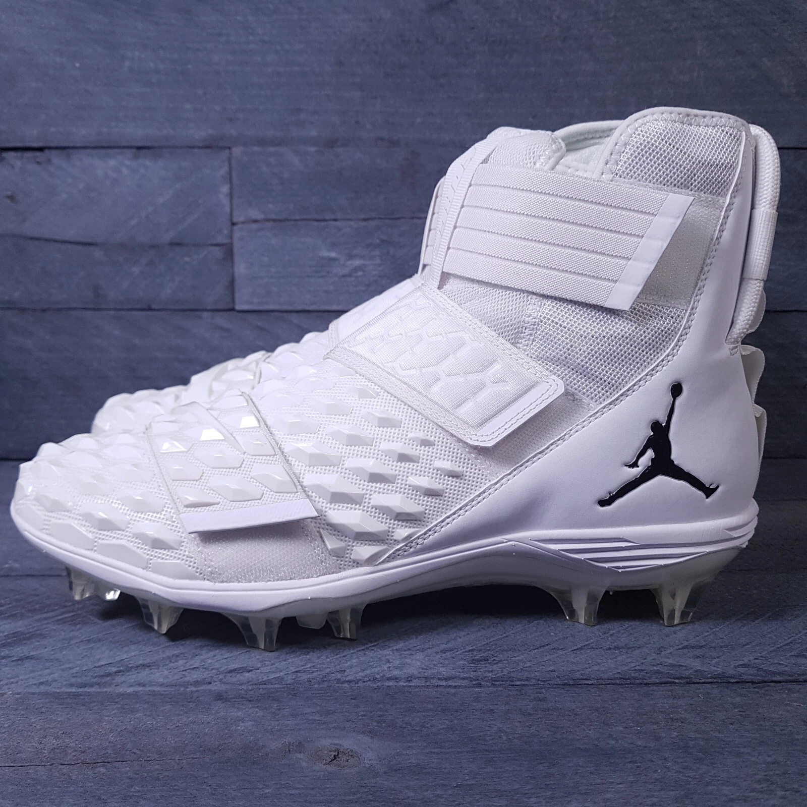 Nike Air Jordan Force Savage Elite 2 Football Cleats Mens 15 White Black