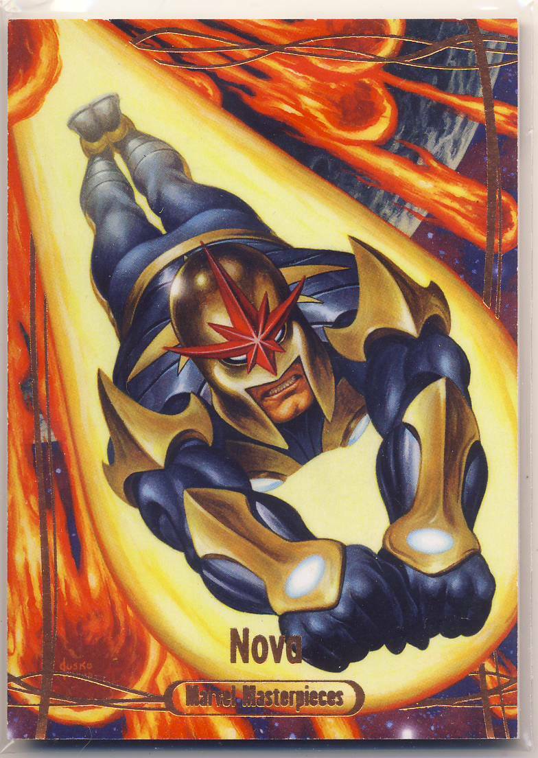 2016 Marvel Masterpieces Legendary Orange Parallel Nova 25 96/99