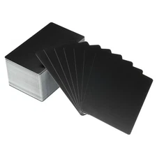 300pcs Metal Business Cards Blank Aluminum Laser Engrave Printable Black