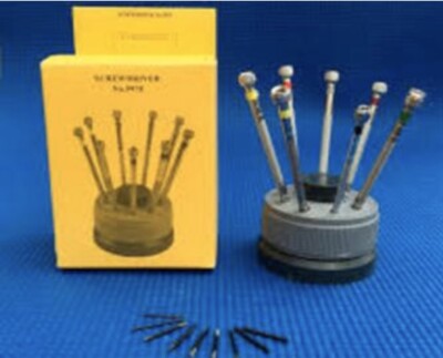 9 SCREWDRIVER FOR OMEGA SEAMASTER SPEEDMASTER MOON SET STAND EXTRA BLADE TOOL